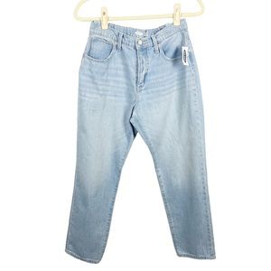 NWT Old Navy OG Straight Girls Kids Jeans High Rise Light Wash Size 14 Plus